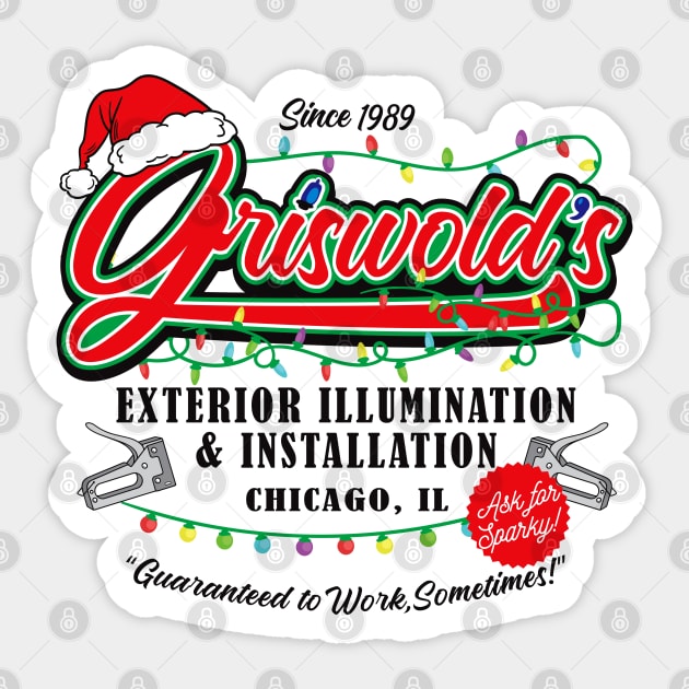 Griswold Illumination Christmas Vacation '89 Sticker by Alema Art